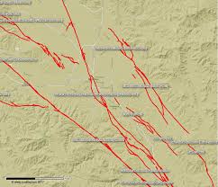 Hollister Fault Map San Andreas Fault Creeping Section Map
