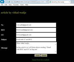 Email + (inurl:asp + ?id=). Sending Emails With Bcc And Cc Using Asp Net C