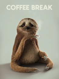 Artstation Sloth Coffee Break Raoni Nery Sloth Coffee Break 3d Model Character