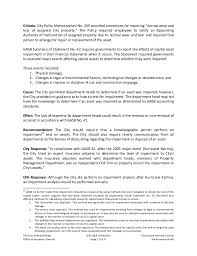 Recommend any updates to accounting. Fixed Assets Final Report