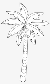 Elephant and palm tree seamless pattern. Banana Tree Clipart Coloring Book Free Transparent Png Download Pngkey