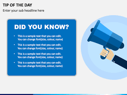 Life is better when you stop. Tip Of The Day Powerpoint Template Ppt Slides Sketchbubble