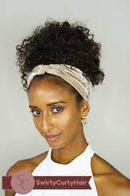 Cream Headband Swirly Curly Hair Curly Hair Styles Hair Puff Natural Hair Headbands