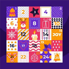 Download Colorful Advent Calendar In Flat Design For Free Vector Free Celebration Background Calendar Graphic