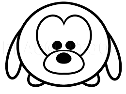 Pluto cartoon drawing at paintingvalleycom explore. How To Draw Tsum Pluto Step By Step Drawing Guide By Dawn Dragoart Com