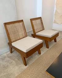 Pierre Jeanneret Rare Folding Easy Chairs From Chandigarh Circa 1960 Teak Lounge Chair Chair Design Chair