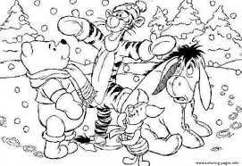Winnie the pooh coloring pages. Christmas Coloring Pages Winnie The Pooh Coloring Walls