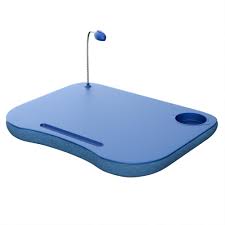 Lavish Home Foam Cushion Laptop Lap Desk With Led Gooseneck Light In Blue Hw0500037 The Home Depot Lap Desk Led Desk Lighting Desk Light