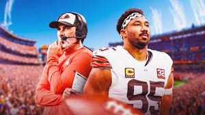 Browns coach Kevin Stefanski gives positive Myles Garrett injury update