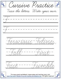 cursive writing worksheets uppercase letters a f