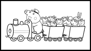 Peppa And Her Friends In Grandpa S Little Train Coloring Book Coloring Pages For Kids Ausmalbilder Zum Ausdrucken Ausmalbilder Malbuch Vorlagen