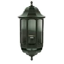 Pir on i/o 1 dual detecting zones 24 3 90° 10 m (see. Asd Black Bc Pir Master Half Lantern Wall Light With Pir 60w Pir Security Lights Screwfix Com