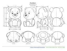 Toy Design Plush Teddy Bears Bear Character Design Design Sketch Art Toys Design