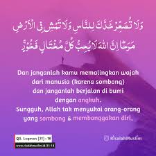 Surah Luqman Ayat 18 Qs 31 18 Tafsir Alquran Surah Nomor 31 Ayat 18