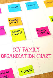Diy Family Organization Chart We Know Stuff