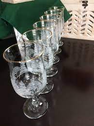 Drink more water with encouraging time marked water jugs bpa free multiple sizes & colors Sale Set Of 6 Arby S Vintage Winter Scene Wine Water Glasses Vintage Winter Winter Scenes Tulip Wine Glasses