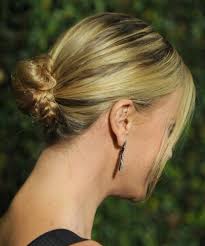 For charlize theron, a woman with an oval face shape, any hair style is beautiful. See You Don T Need Tons Of Long Hair To Wear A Chic Updo Glamour