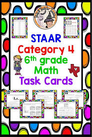 Provides instructions on accessing the. Staar 6th Grade Math Category 4 Task Cards Answer Key Task Cards Math Task Cards Staar