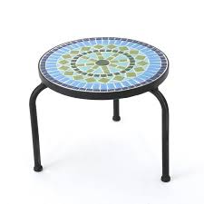 Sebago Side Table Outdoor Side Table Planter Table Glass Top Side Table