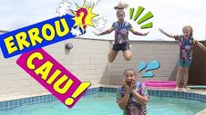 Desafio da piscina | cute teen girls swimming pool challenge. Desafio Piscina Youtube Video Izle Indir