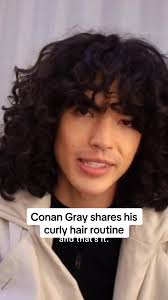 For those of you asking: Conan Gray’s hair routine. #conangray #foundheaven  #conangrayedit #hairtok #hairroutine #curlyhair