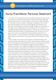 Nurse Practitioner Personal Statement Sample Personal Statement Grad School Personal Statement Examples Nurse Practitioner School