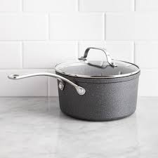 Farberware classic stainless steel sauce pan/saucepan with lid, 1 quart, silver. The Rock Gourmet Non Stick 3l Saucepan With Lid Grey Kitchen Stuff Plus