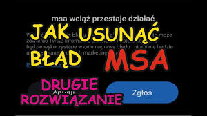 Wyskakuje komunikat coś w stylu: Jak Usunac Blad Msa Drugi Sposob How To Fix The Problem Msa Solution Youtube