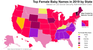 You've come to the right place! Most Popular Baby Names By U S State Vivid Maps