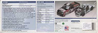 List of nascar racing teams. 1998 Exide Ford F 150 Nascar Truck 99 Joe Ruttman Revell 85 2529