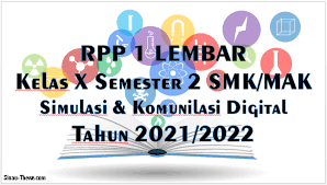 Rpp 1 lembar kelas 2 kurikulum 2013 revisi 2020. Rpp 1 Lembar Simulasi Dan Komunikasi Digital Semester 2 Tahun 2021 2022 Sinau Thewe Com