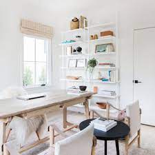 If your office furniture is ugly or boring, try covering it with contact paper to give it a new style. 75 Beautiful Home Office With White Walls Pictures Ideas July 2021 Houzz