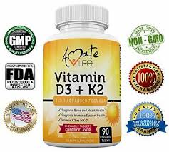 Both vitamins were initially confused with its lesser form (d2 ==> d3, k1 ==> k2). Vitamin D3 K2 Mk7 Chewable Supplement For Bone Heart Health By Amate Life 92617974607 Ebay
