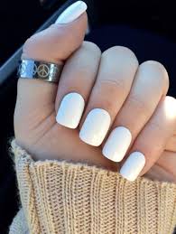 Plain White Nails Fake Nails White Simple Acrylic Nails White Acrylic Nails