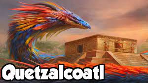 The former is easily identified as the aztec creator god, quetzalcoatl (a nahuatl term which translates to feathered serpent). Quetzalcoatl The Feathered Serpent Of Aztec Mayan Mythology Youtube
