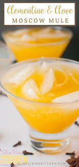 Clementine And Clove Moscow Mule Clementine Drink Recipes Holiday Drinks Clementine Juice