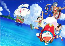 hoist the jolly roger with doraemon the movie nobita s treasure island trailer doraemon treasure island anime