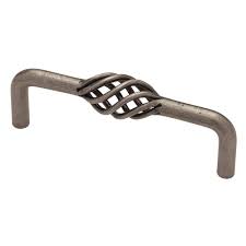 center antique pewter wire drawer pull