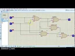 Full Adder Using Proteus Youtube Map Screenshot Map