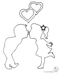 Disegno di collezionista damore da colorare disegni da. Disegno Di Bacio E Cuoricini Da Colorare Per Bambini Disegnidacolorareonline Com