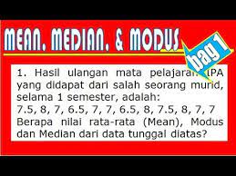 Contoh soal cpns 2018 dan pembahasannya. Trik Mean Median Modus I Materi Soal Dan Pembahasan I Klub Matematika Youtube