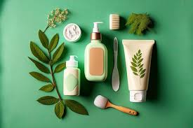 Premium Photo | Organic cosmetics for skin care spa products flatlay on  green background