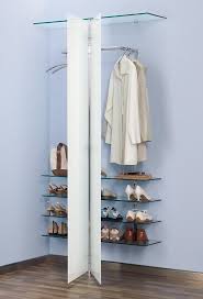 Wandgarderobe Mit 2 Glasturen Und Schuhregalboden Wandgarderobe Garderobenmobel Hausbar Designs