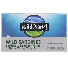 Wild planet's sustainably sourced canned sardines are healthy and packed with protein. Wild Planet Wild Sardines Skinless Boneless Fillets In Extra Virgin Olive Oil 4 25 Oz 120 G Iherb
