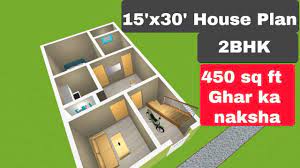 Check spelling or type a new query. 15 X30 House Plan 2bhk In 3d With Interior 15 By 30 Makan Ka Naksha Youtube