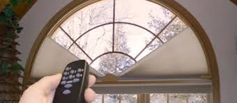 This type of curtain is popular in classic and contemporary styles. Motorized Arch Shades Pure Tech Window Fashion