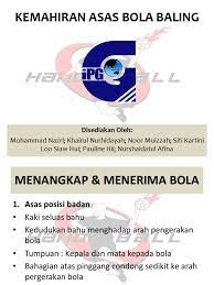 6 kemahiran asas bola baling. Kemahiran Asas Bola Baling