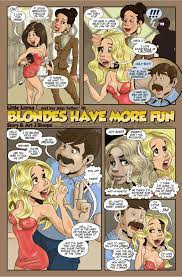 Blonde comics porn