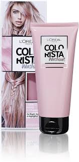 This temporary dye, which can last through 10 shampoos, is perfect for those weeks where you want to go a little crazy. L Oreal Colorista Washout Temporary Hair Dye Pink 80ml Amazon Co Uk Beauty