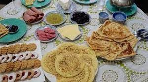 مائدة فطور بلدي مغربي تقليدي traditional moroccan breakfast youtube